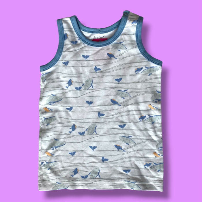 white Sapling tank, 12-18m