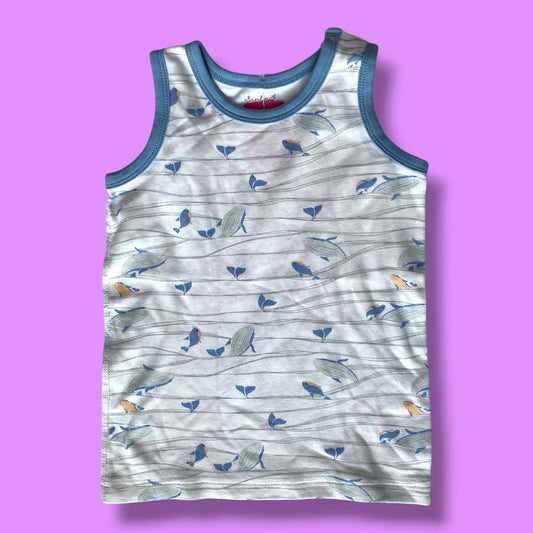 white Sapling tank, 12-18m