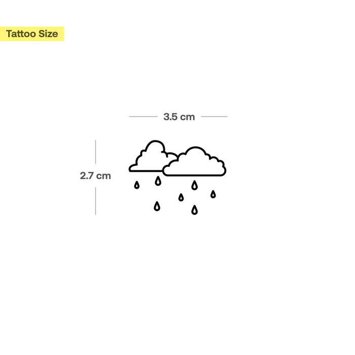 Wolken mit Regen