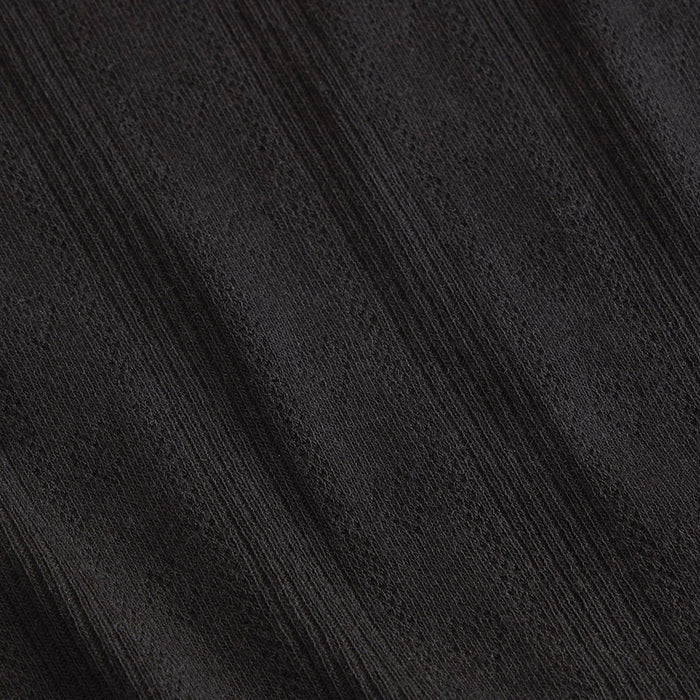 Women's Black Pointelle Leggings