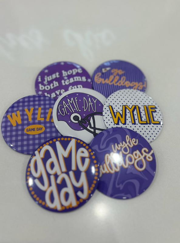 Wylie Game Day Buttons