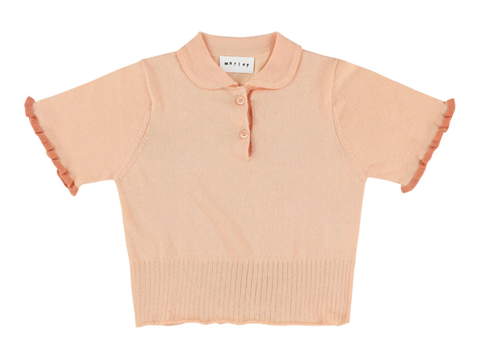 Xaby Knit Top - Salmon