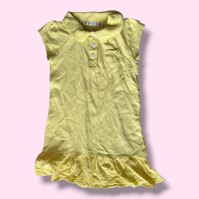 yellow Carters polo dress, 4Y