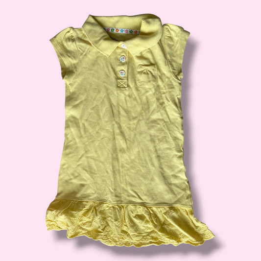 yellow Carters polo dress, 4Y