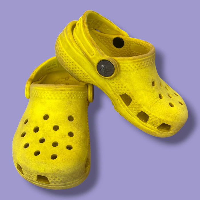 Yellow Crocs As is Crocs, 6.0