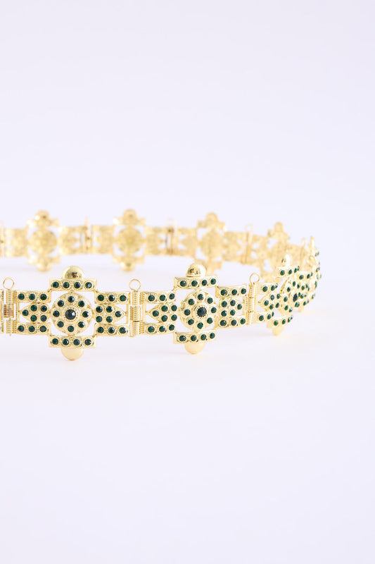 YENA GOLD/DARKGREEN