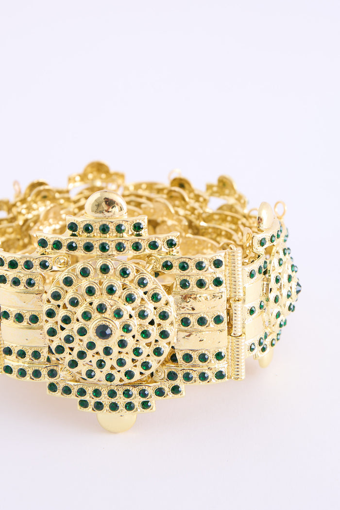 YENA GOLD/DARKGREEN