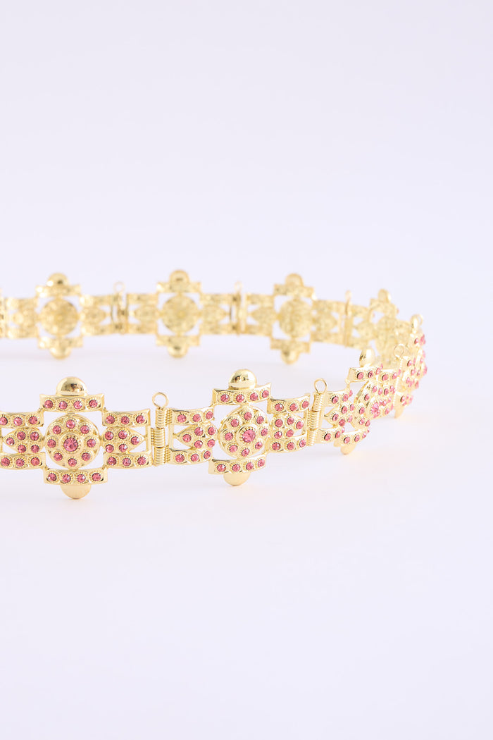 YENA GOLD/FUCHSIA
