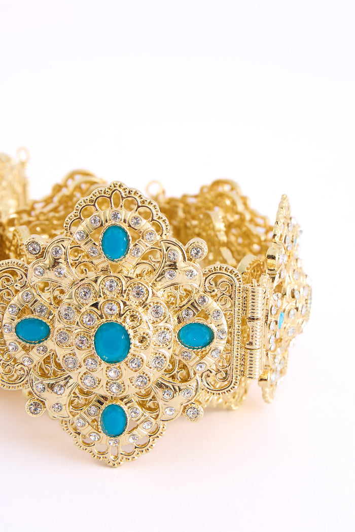 Yon Gold/AquaBlue Belt