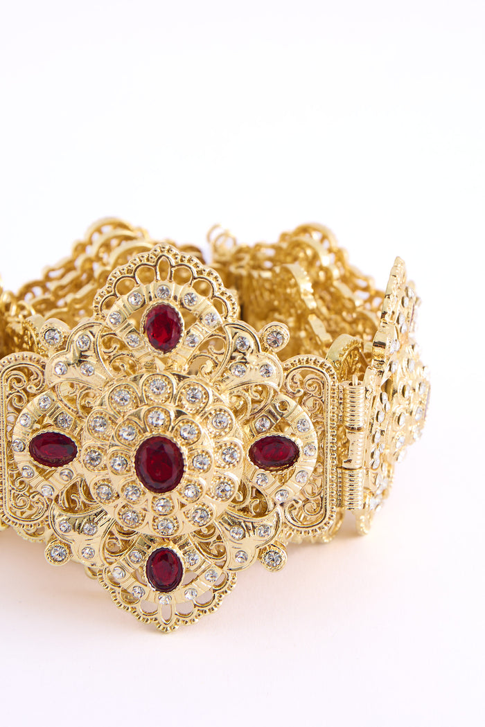 Yon Gold/Bordeaux Belt