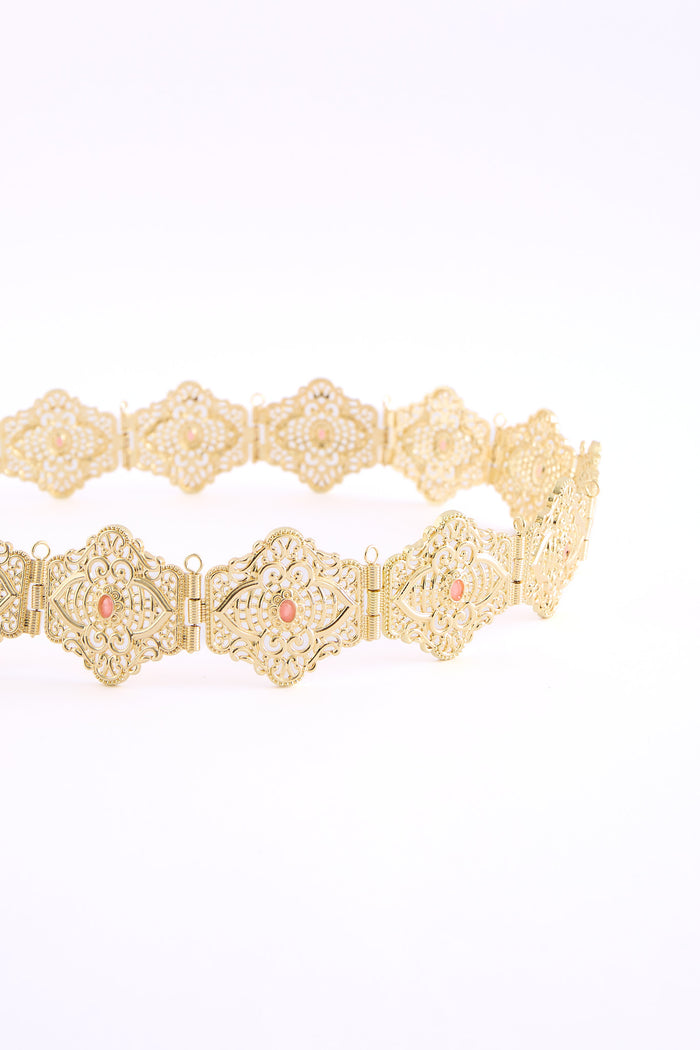 Yon Gold/Pink Belt