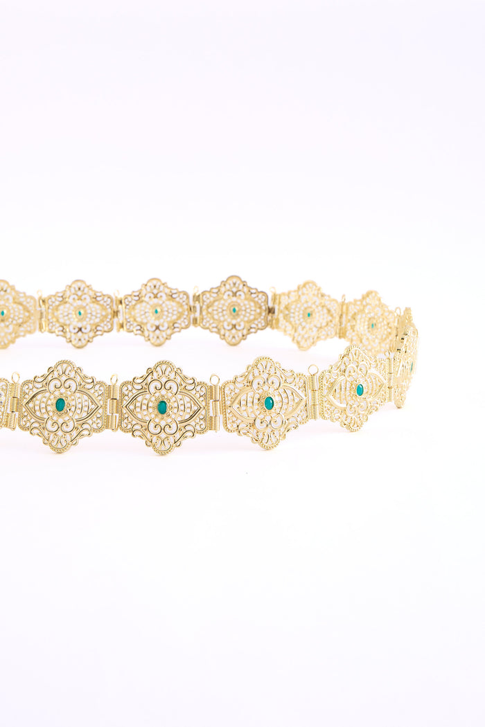 Yon Gold/Teal Belt