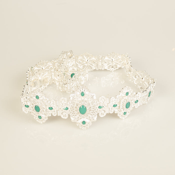 Zen  Silver / Mintgreen Belt