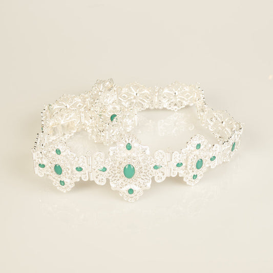 Zen  Silver / Mintgreen Belt