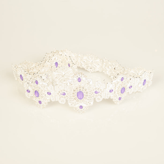 Zen  Silver /Violet Belt