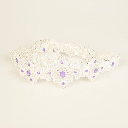Zen  Silver /Violet Belt
