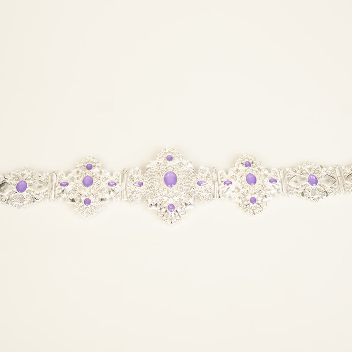 Zen  Silver /Violet Belt